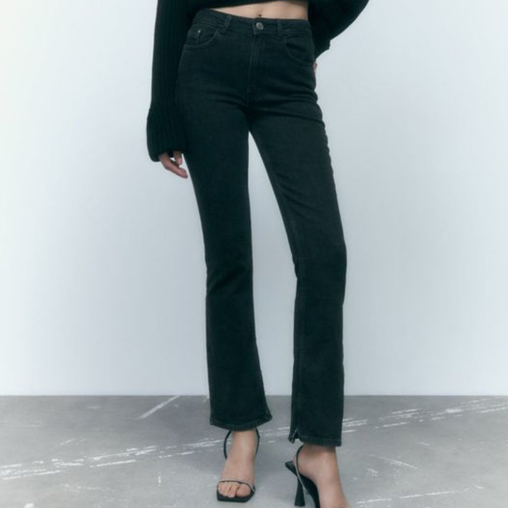 Zara Split Hem Jeans (XS)